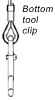 Bottom tool clip
